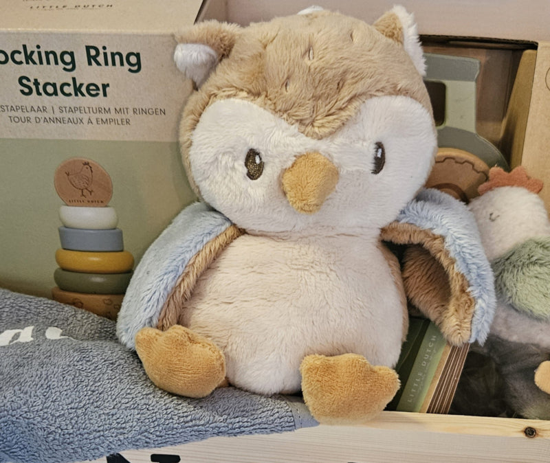 Little Dutch blauwe cadeaupakket met naam