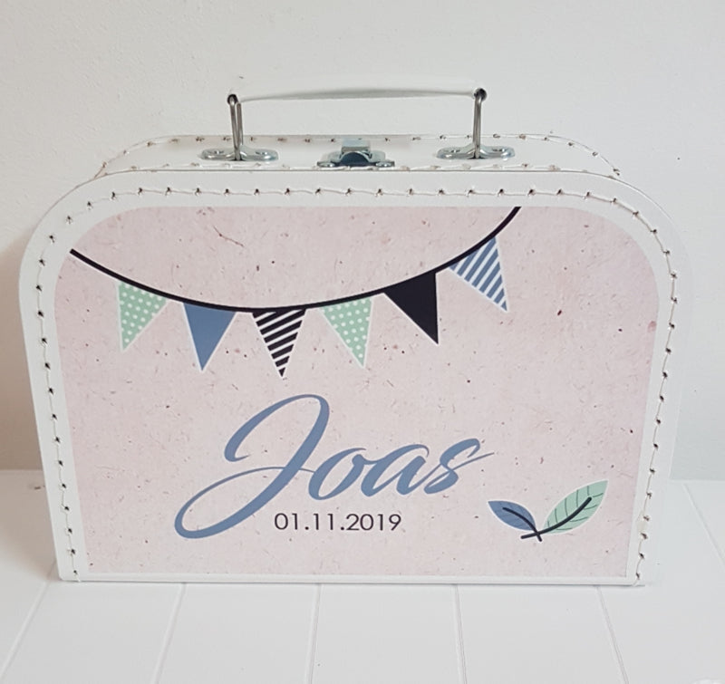 Koffertje met naam Vlaggenlijn jongen