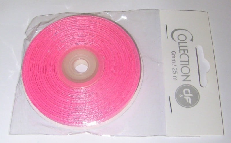 satijnlint roze 25 mtr