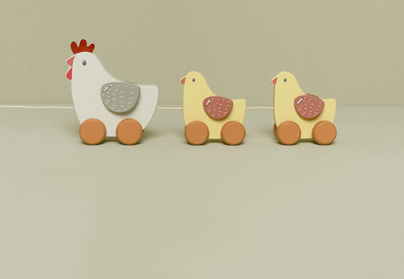 Little Dutch ''Little Farm'' trekdier kippen met naam