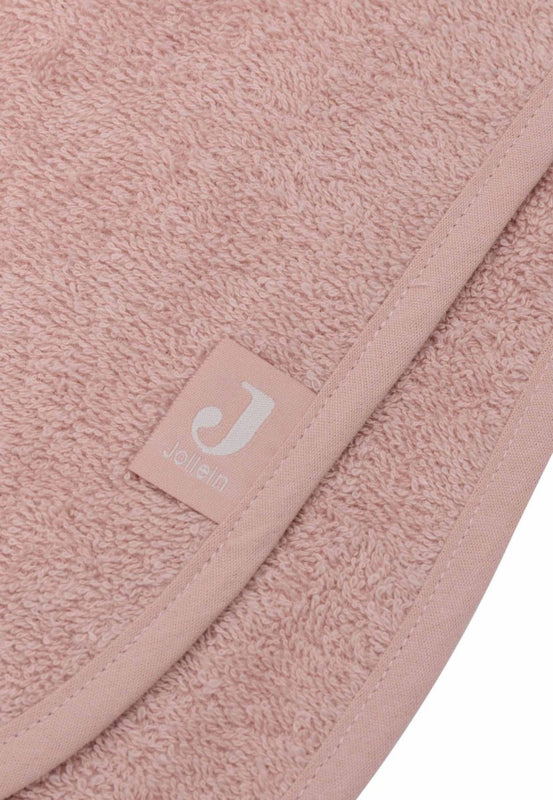 ''Jollein'' badstof badponcho - wild rose (met naam)