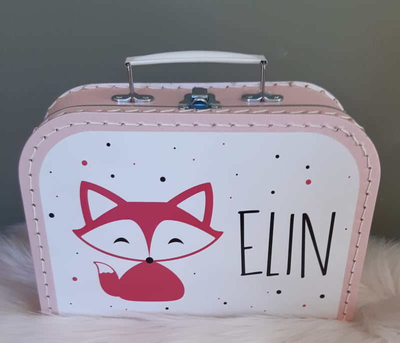 Koffertje met naam Vosje meisje