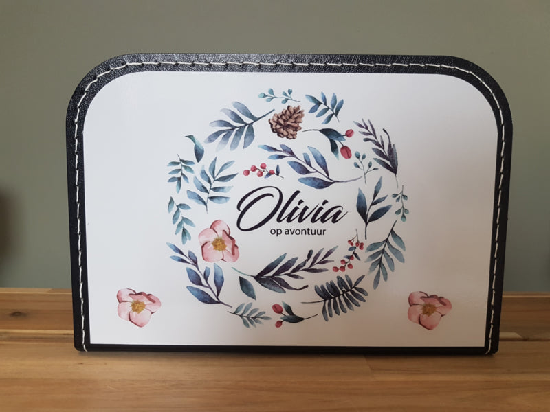 Koffertje met naam Bladkrans