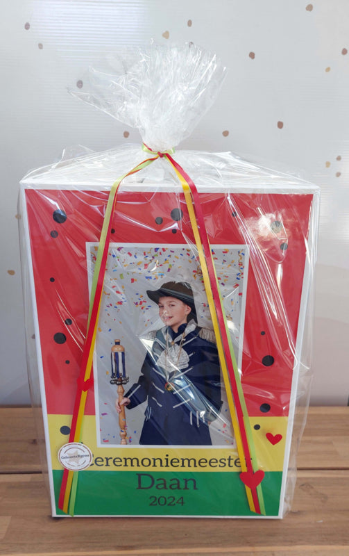 Bewaar-, herinneringsdoos Carnaval ''Ceremoniemeester''