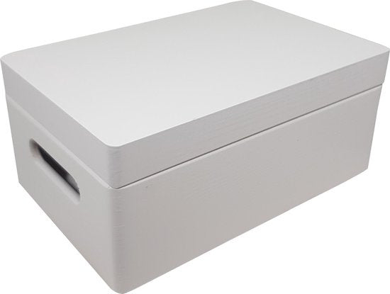 Houten herinneringskist met naam Konijntje