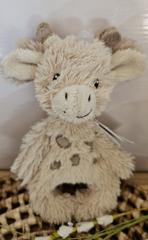 Happy Horse zachte ringrammelaar giraf Gus - beige
