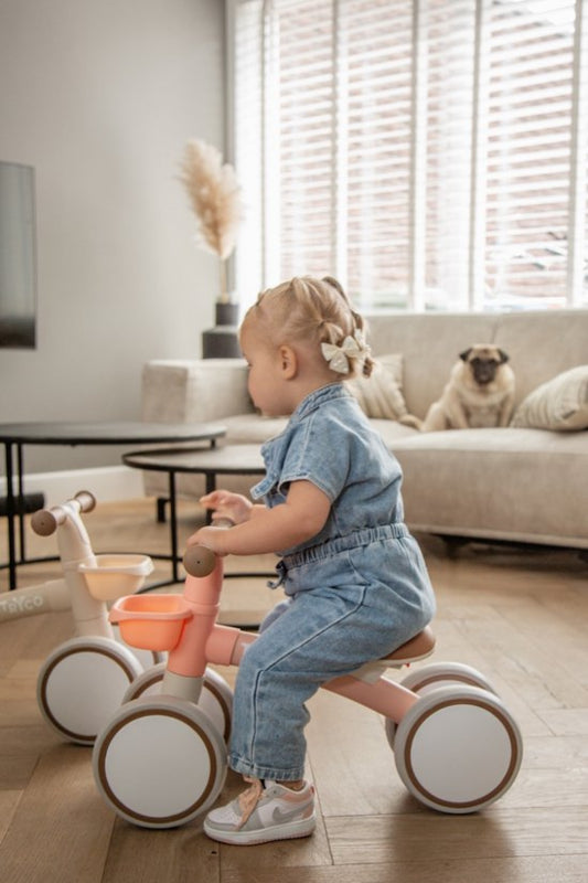Tryco loopfiets Luna Pink met naam