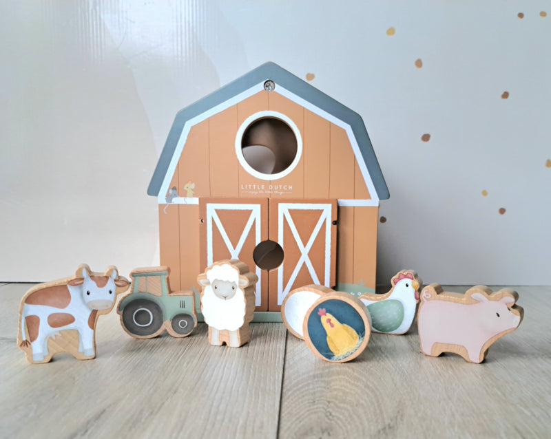 Little Dutch Vormenstoof Little Farm met naam