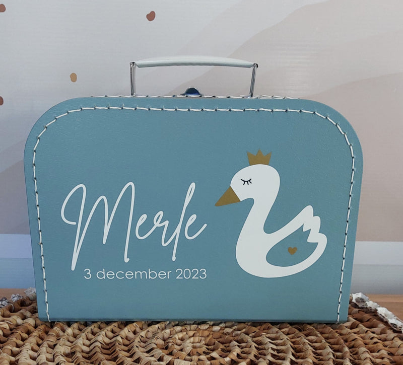 Koffertje met naam Zwaantje