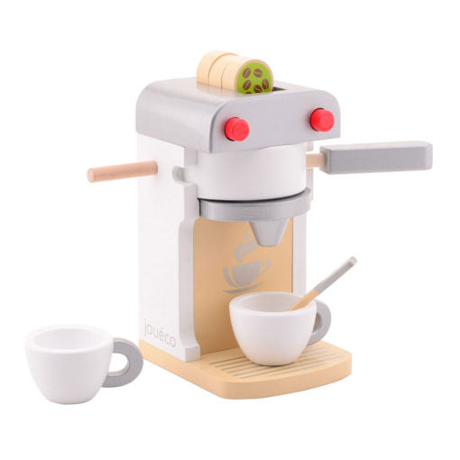 Houten koffiezetapparaat met naam