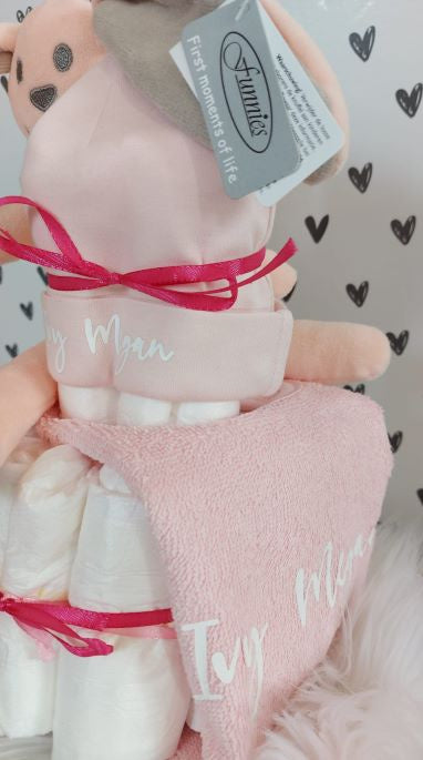 Luiertaart meisje met naam