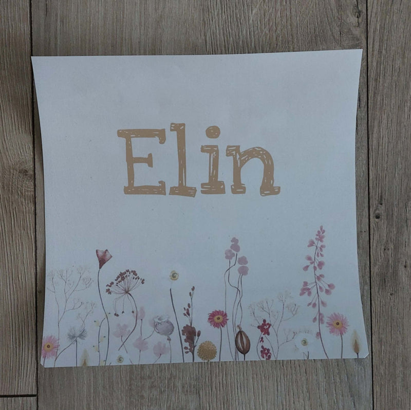 Stickerset van geboortekaartje voor stoeltje