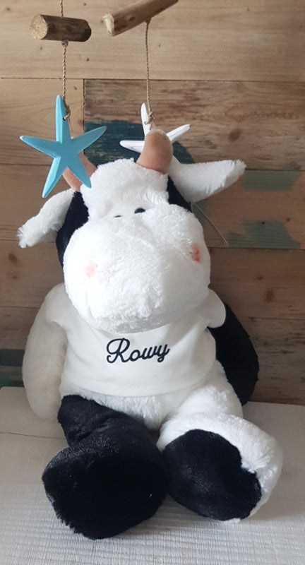 Knuffel koe met of zonder naam