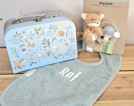 Little Dutch gevuld koffertje Forest Friends /  slab met naam