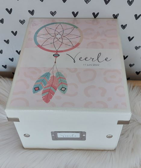 Bewaardoos met naam  ''Dreamcatcher Bohemian''