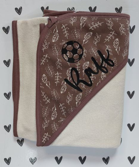 Jollein badcape Meadow Chestnut met naam