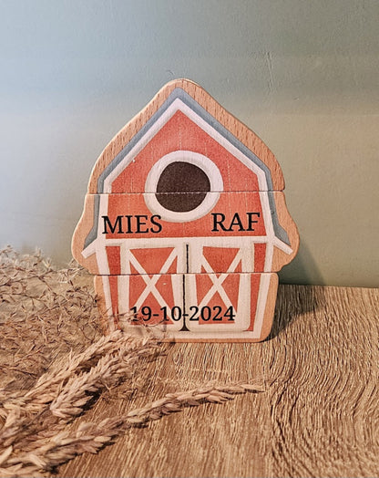 Little Dutch - Activiteitentafel FSC - Little Farm met naam