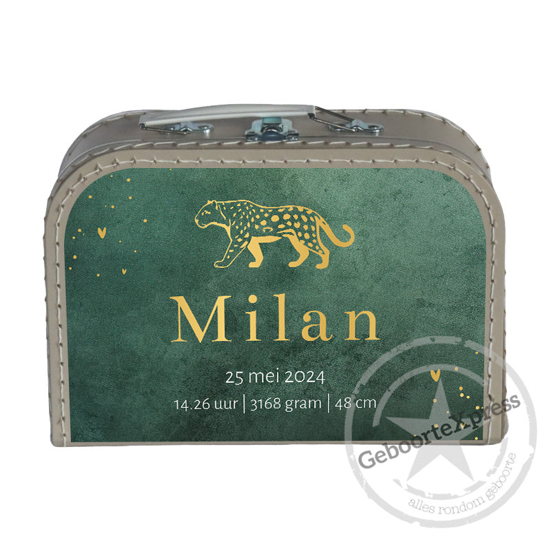 Koffertje met naam Cheetah