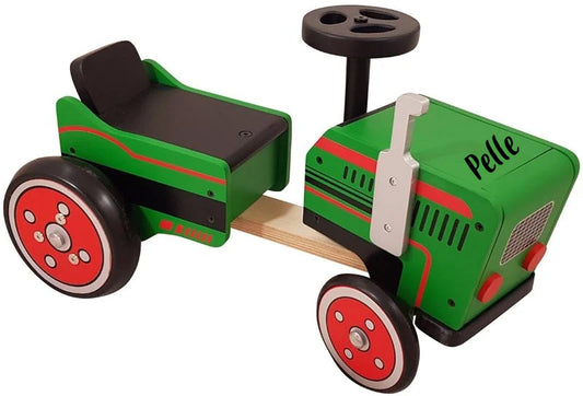 Playwood Loopwagen tractor met naam