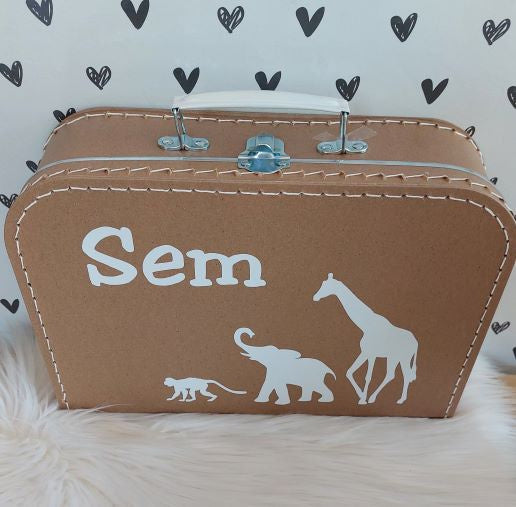 Koffertje met naam Wilde Dieren