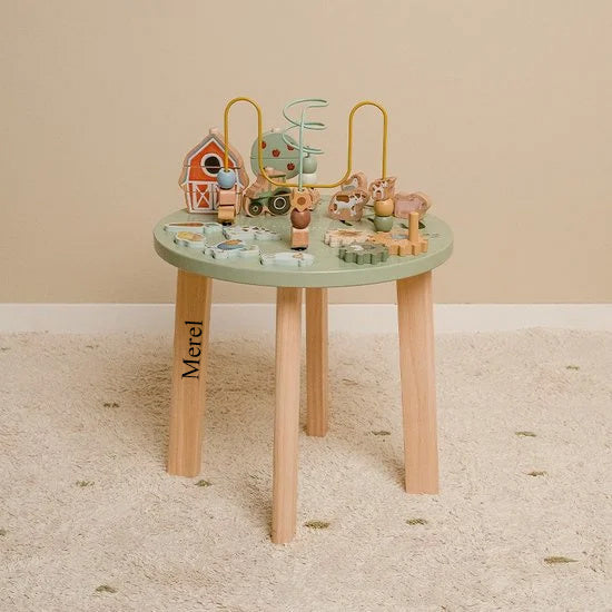 Little Dutch - Activiteitentafel FSC - Little Farm met naam