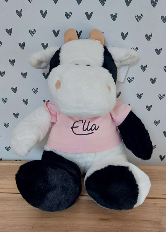 Knuffel koe met of zonder naam
