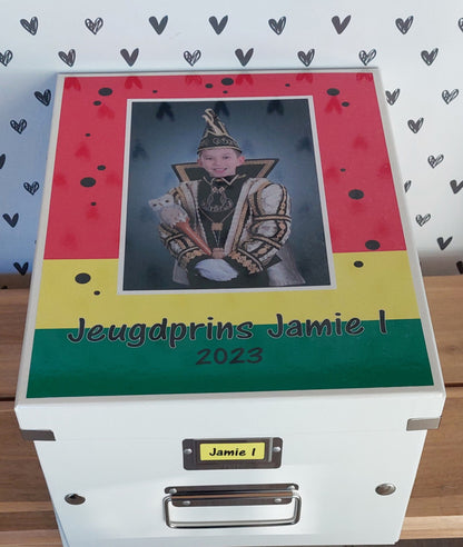 Bewaar-, herinneringsdoos Carnaval LUXE MIDDEL