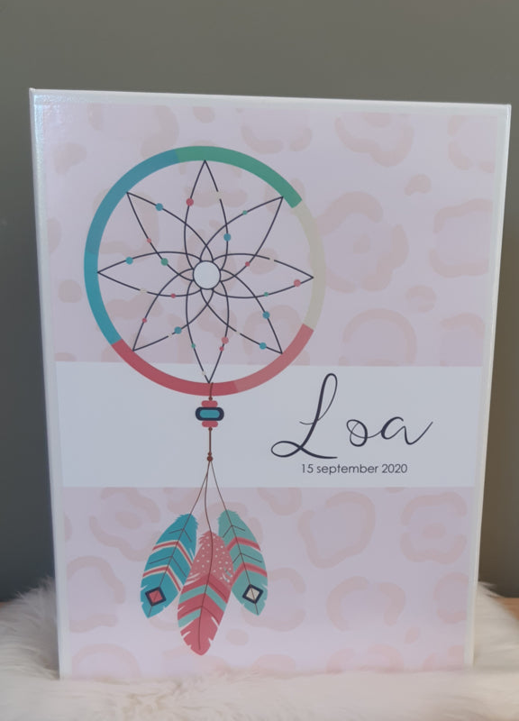 Bewaardoos met naam  ''Dreamcatcher Bohemian''