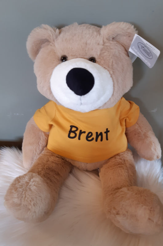 Knuffel beer beige met of zonder naam