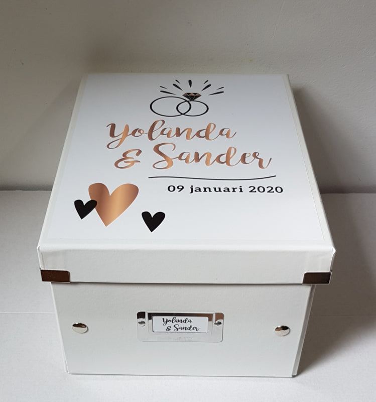 Herinneringsdoos voor bruiloft 'trouwring'