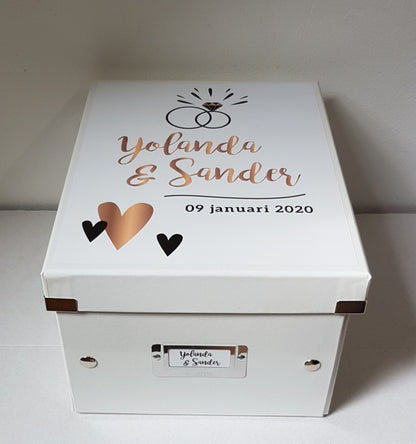 Herinneringsdoos voor bruiloft 'trouwring'