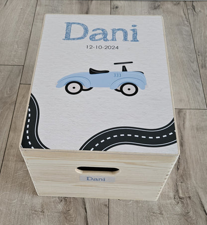 Houten herinneringskist met naam Spitfire