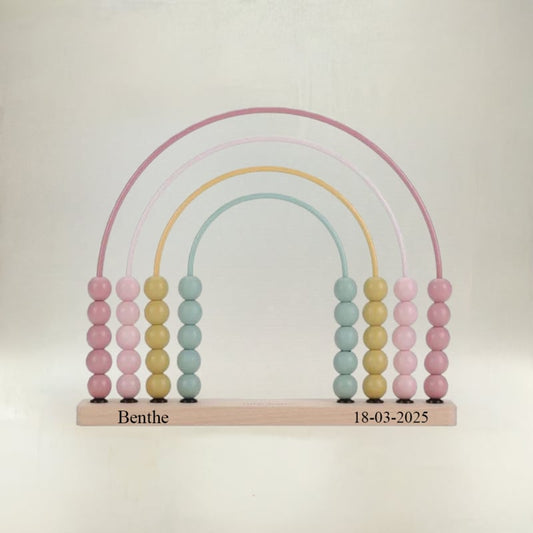 Little Dutch regenboog telraam met naam fairy garden