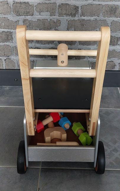 Loop- duwwagen werktruck met naam I'm Toy (3 in 1)