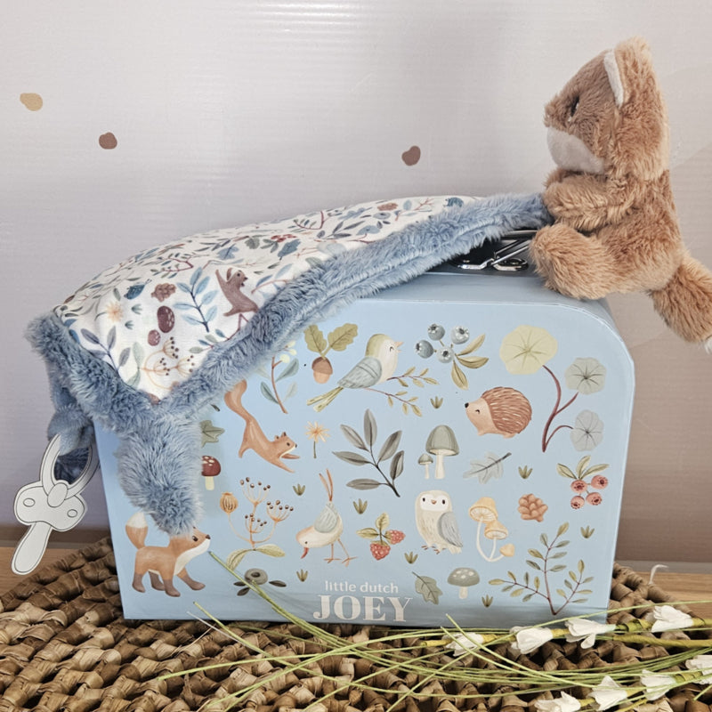 Little Dutch koffertje Forest Friends met knuffeldoekje (met naam)