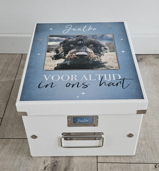 Herinneringsdoos overlijden huisdier diverse kleuren