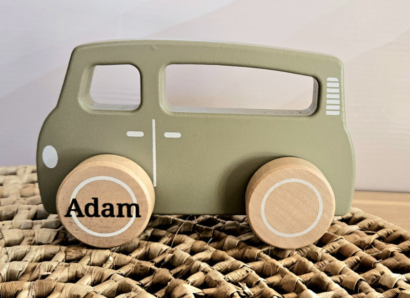 Little Dutch houten busje met naam