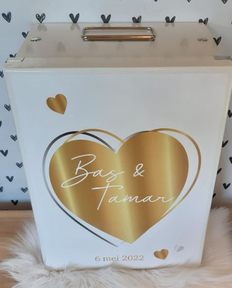 Herinneringsdoos voor bruiloft 'hart'