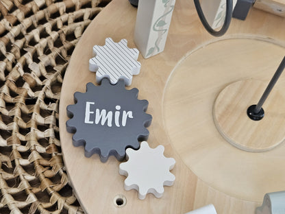 ''Tryco'' houten activiteitentafel met naam