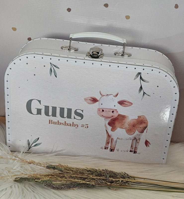 Koffertje met naam  Koe