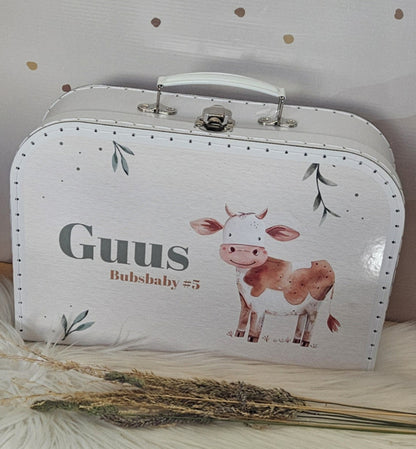 Koffertje met naam  Koe