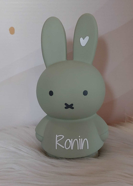 ''Atelier Pierre'' spaarpot Nijntje eucalyptus  (met naam) klein