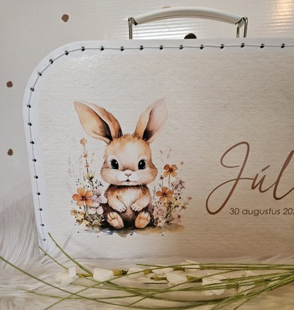 Koffertje met naam Lieflijk Konijntje