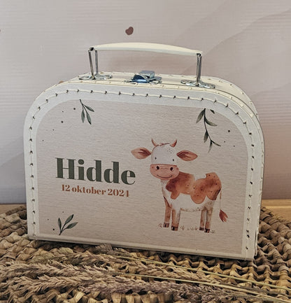 Koffertje met naam  Koe