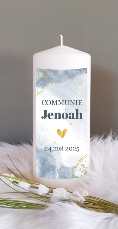 Communie kaars Watercolor