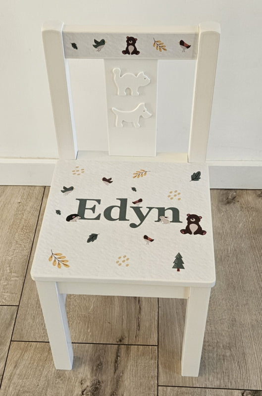 Stoeltje met naam Het Bos