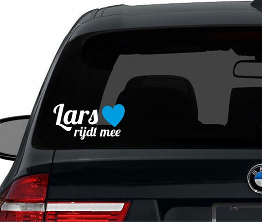 Autosticker met hart - Jongen of Meisje