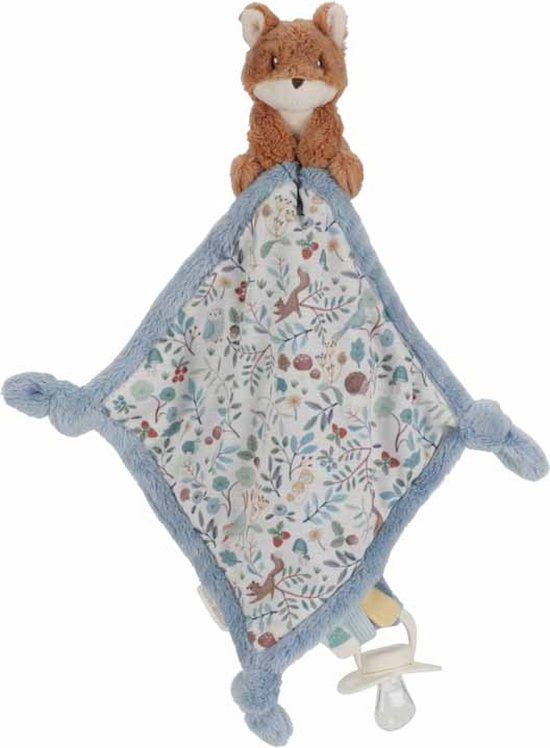 Little Dutch print  knuffeldoekje ''Forest Friends'' vosje (met naam)