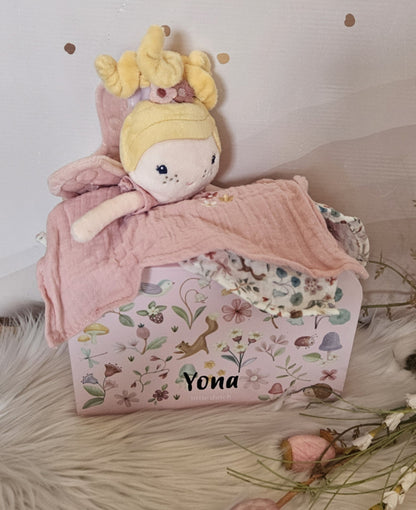 Little Dutch koffertje met knuffeldoekje Fairy MILA (met naam)