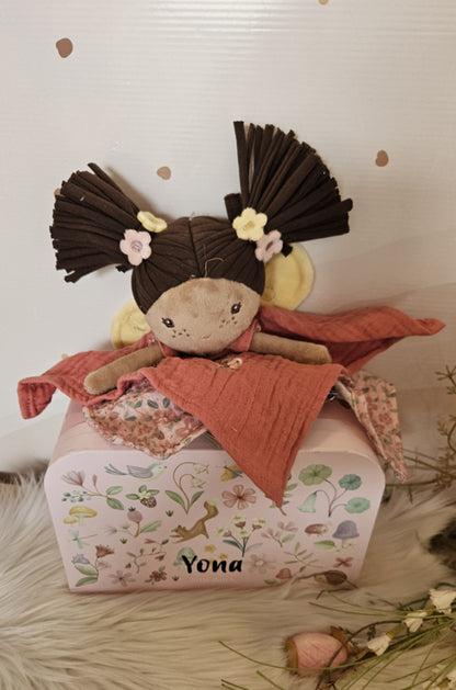 Little Dutch koffertje met knuffeldoekje Fairy EVI (met naam)